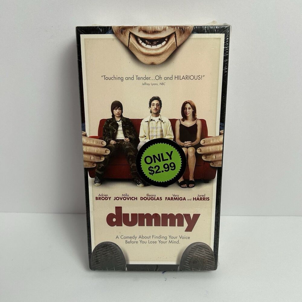 Dummy 2003 VHS Adrien Brody, Milla Jovovich - NEW / SEALED